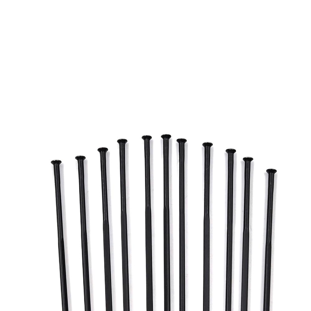 12pcs Per Raggio Dritto Tirare Gauge 14G 2.0mm In Acciaio Inox Radio Bici Da Strada Lama Piatta