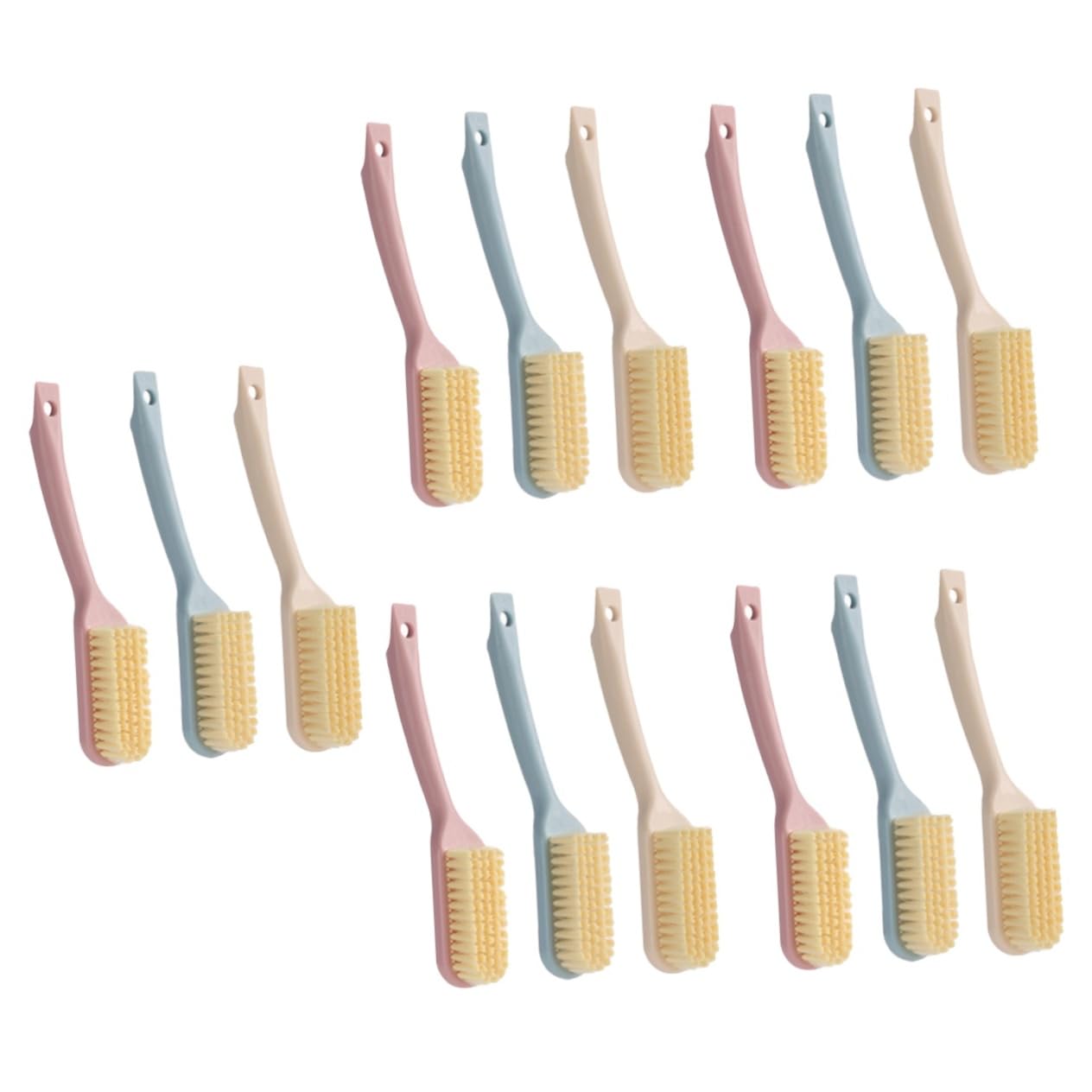 Holibanna 15piezas Cepillos De Limpieza De Zapatos Herramienta Multifuncional para Eliminar Suciedad De Calzado Cepillos Suaves para Ropa y Superficies del Hogar Diseño Ergonómico y