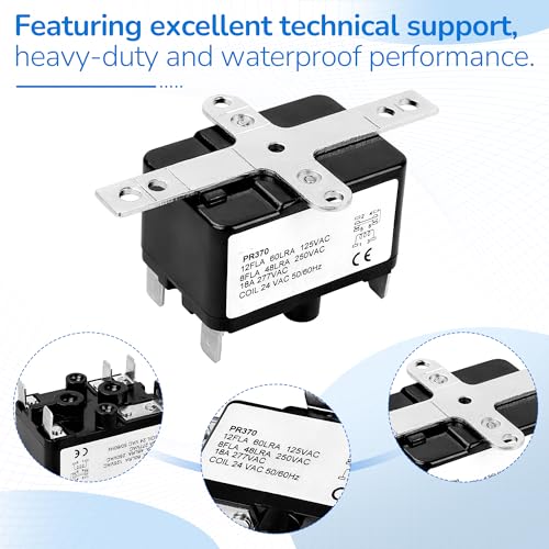 Relais 24 V AC 12A durable pour circuits électromécaniques exigeants - 3