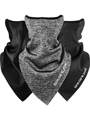 3 Piezas Polainas de Cuello de Invierno Calentador de Cuello de Lana Transpirable Cubierta Facial de Esquí a Prueba de Viento Bufanda de Seguridad Reflectante de Visibilidad para Hombres Mujeres