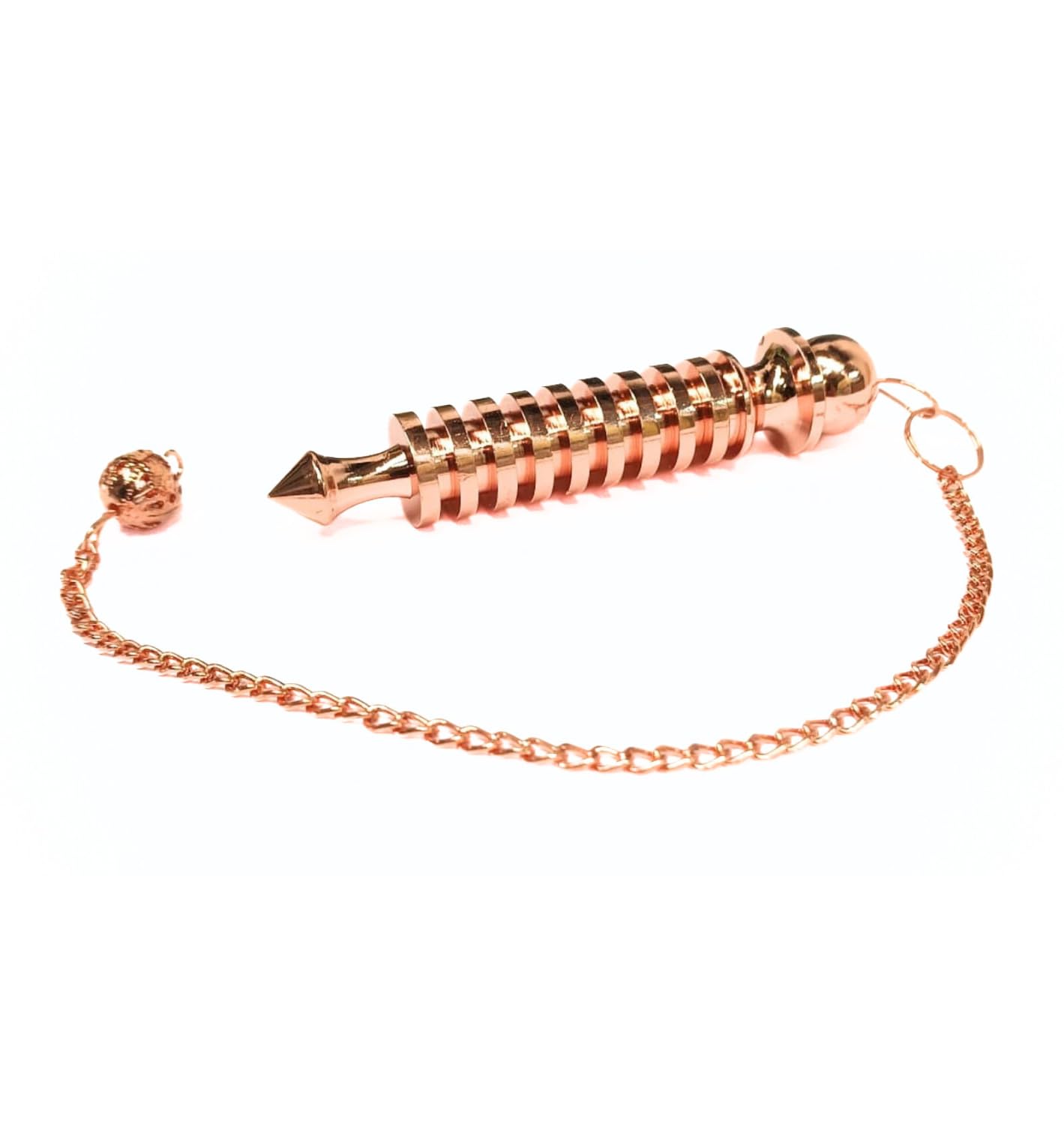 Jet International 9 Isis Copper Metal Dowsing Pendulum – Energy Healing Tool for Reiki, Divination, Chakra Balancing & Spiritual Practices – Precision Radiesthesia Pendulum for Beginners & Experts