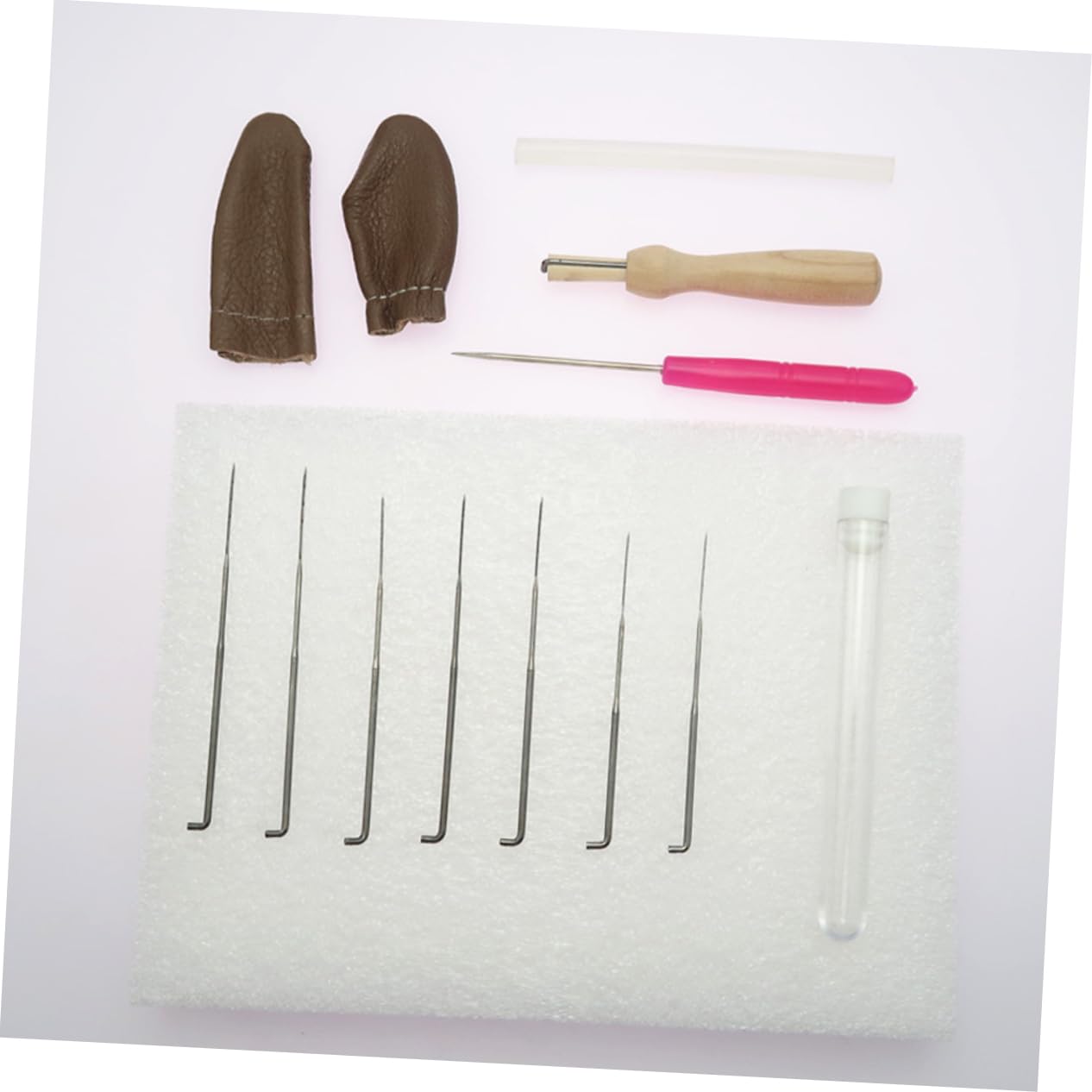 HOMSFOU Small Portable Felting Needles Set 13pcs Kit for Wool Felting Great for Family Art Projects Random