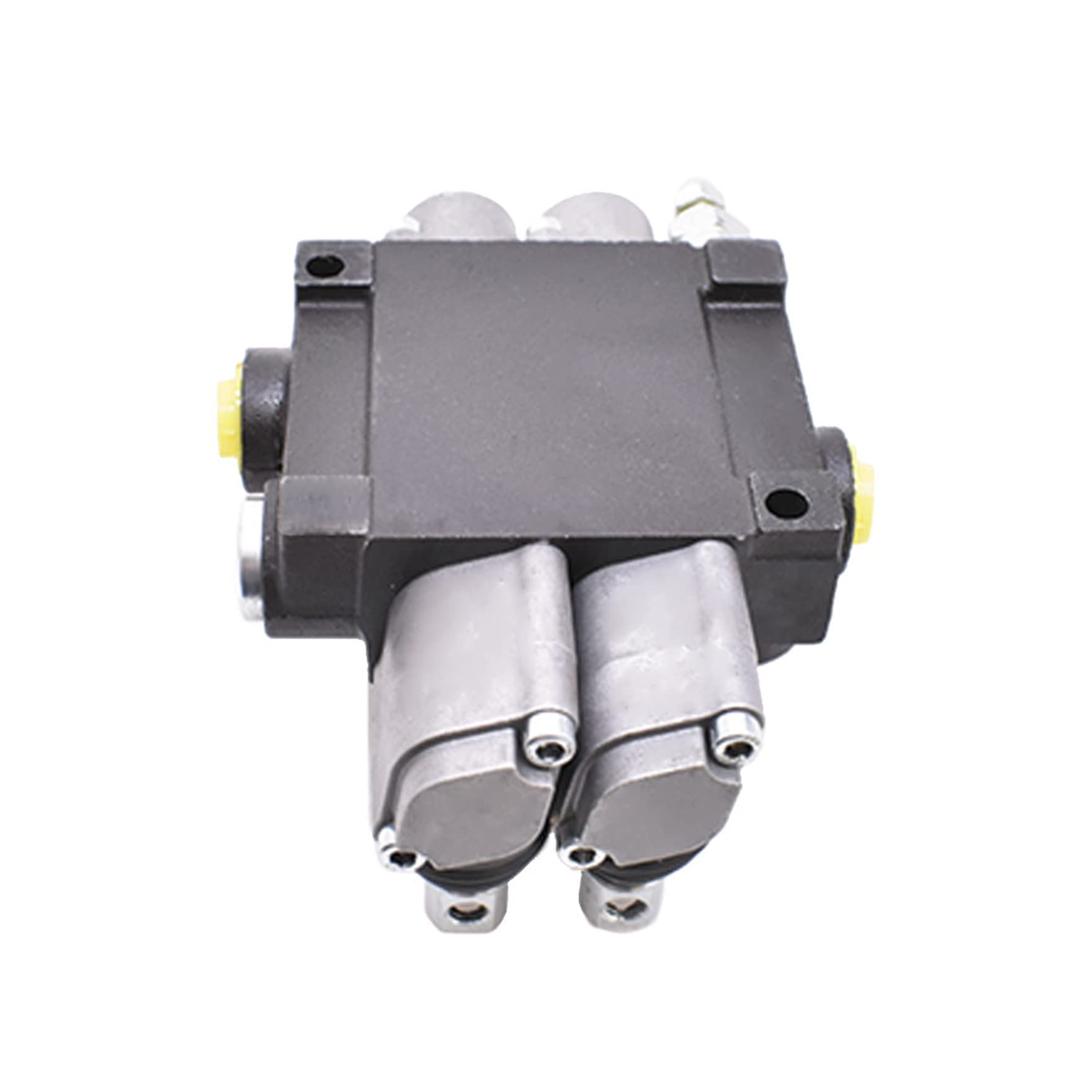 Monoblock-Hydraulik-Wegeventil, 2 Spulen, 13 gpm, hydraulisches Laderventil, SAE-Anschlüsse, 3600 psi, doppeltwirkendes Ventil für kleine Traktoren, Traktoren, Lader, Holzspalter