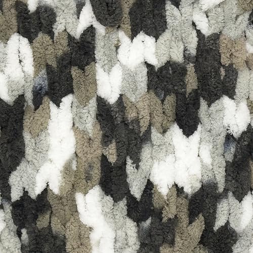 Image of Lion Brand Yarn, Off The Hook Loop Yarn, Snowy Cosmo, Multicolor, 3 Pack | Jumbo Finger Knitting & Crochet Craft Fiber for Beginners, Kids, Classrooms, Create Blankets, Pillows, Stuffed Animals