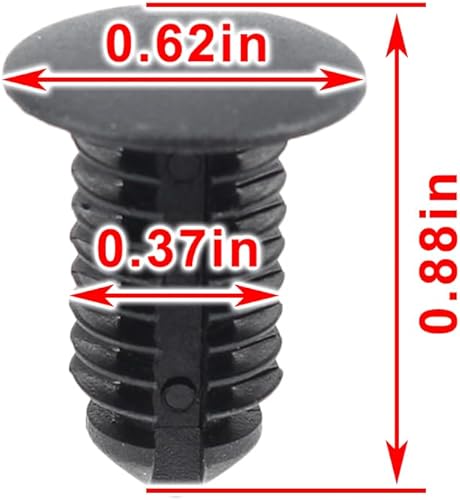Miniatura 2 de 50 piezas de clip de retención para panel de recorte, remaches de nailon negro para Ford N807721-S para Chrysler 6504043 para Explorer, remache de