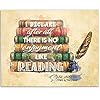 I declare after all there is no enjoyment like reading 11×14 unframed typography art print great gift and decor for library school book lovers and home under 15  urban country home decor