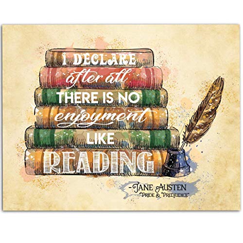 Ideclareafterallthereisnoenjoymentlikereading11x14unframedtypographyartprintgreatgiftanddecorforlibraryschoolbookloversandhomeunder15 Urban Country Home Decor I declare after all there is no enjoyment like reading 11×14 unframed typography art print great gift and decor for library school book lovers and home under 15 urban country home decor