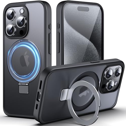 Coque iPhone 15 Pro Max DASFOND idéale pour charger sans fil et regarder vos vidéos les mains libres