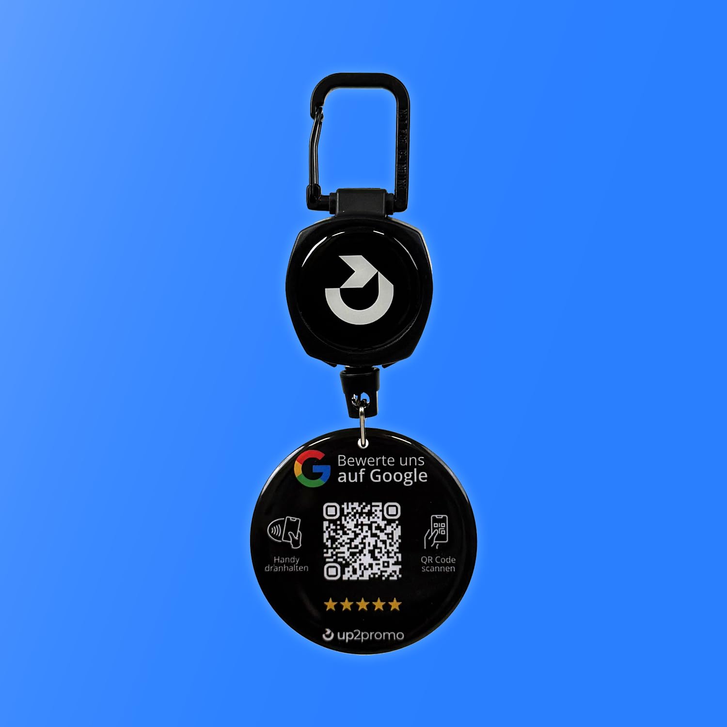 Bewertung NFC & QR Badge/JoJo/Tag für Google (schwarz)