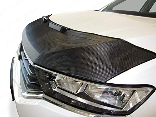 AB3-00375 Carbon Look Hood Bra Front End Nose Mask Compatible with Seat Arona Since 2017 Bonnet Bra STONEGUARD Protector Tuning