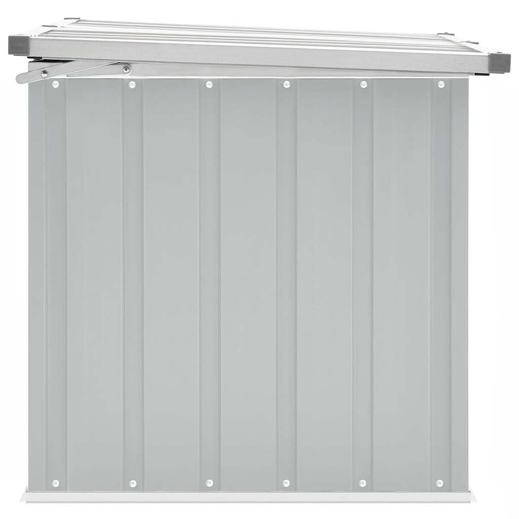 Box da giardino grigio, 109 x 67 x 65 cm, resistente alle intemperie, con grande spazio per cuscini, coperte, attrezzi da giardino, impermeabile e chiudibile, per terrazze, balconi, esterni