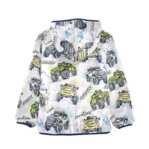 Aflyko Boys Fleece Coat Blue Zip-Up Hoodie Girls Outerwear Kids Hooded Jacket 3-10T2