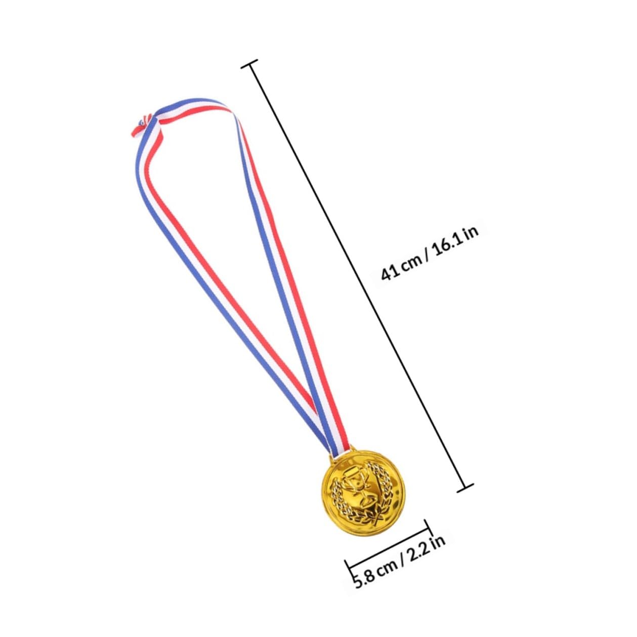 SOLUSTRE Medallas con Cintas de Tela 50 para Niños Doradas de Aleación de Zinc Diseño Resistente para Eventos Deportivos y Fiestas de Fútbol Infantiles