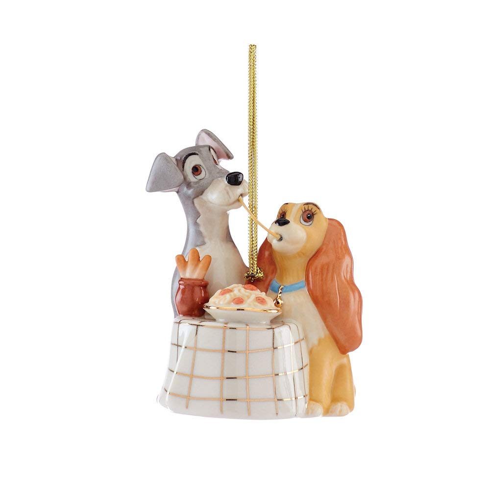 Lenox Lady & The Tramp Ornament, 0.40 LB, Multi