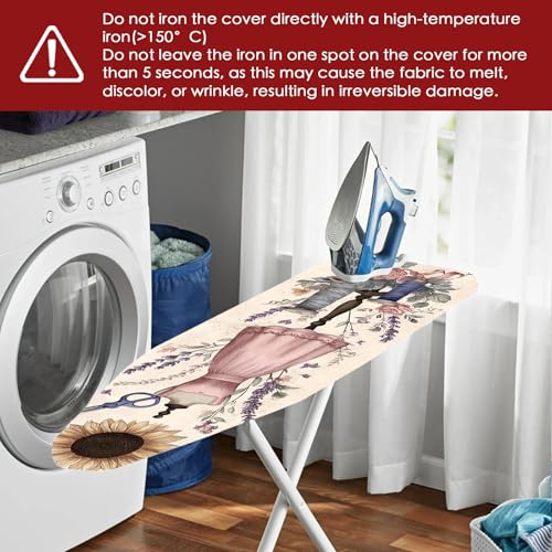 Nuxovilar Sunflower & Sewing Mannequin Pattern Ironing Board Cover, 15×54 inch, Fits Most Standard Boards, Dust - Proof Ironing Cloth Cover by Nuxovilar - Image 6