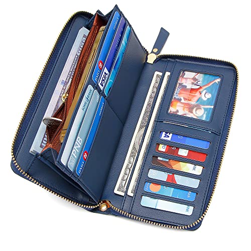 Image of GEEAD Custom Design Wristlet Wallets for Women PU Leather RFID Blocking Wallet