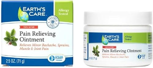 Earth's Care Ungüento para aliviar el dolor - Crema muscular y articular de triple acción (1)