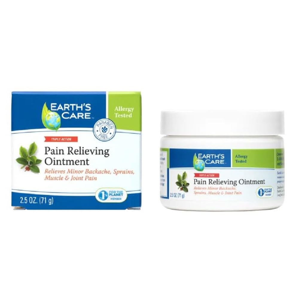 Pain Relieving Ointment - Triple Action Muscle and Joint Pain Relief Cream - Topical Analgesic 2.5 oz. (71 g)