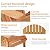 PayLessHere Adirondack Chairs, Weather Resistant Patio Chairs with Pinewood Wooden Textured for Patio Lawn Garden Backyard Deck Pool Beach Fire Pit