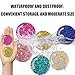 Shiny Glitter Mixed Strong Glass Refrigerator Magnets,12Pcs Magnets for Fridge,Funny Fridge Magnet Shape,Cute Small Tiny Magnet for Kitchen Whiteboard Door Decorative (Colored Refrigerator Stickers)