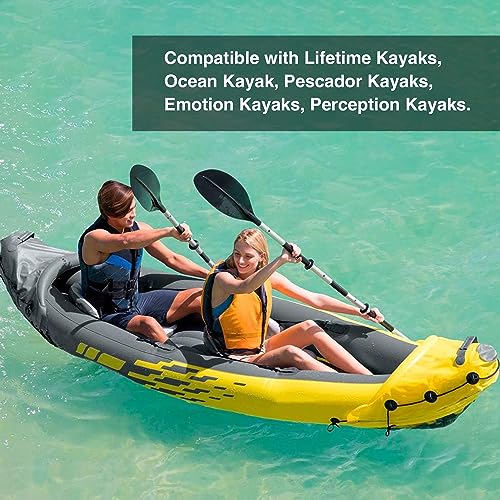 4 Sets Clips y Ganchos para Asientos de Kayak, Repuestos para Kayak Compatible con Lifetime Emotion, Accesorios para Kayak (Negro) miniatura 7