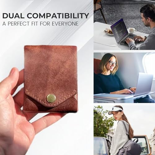 Multifunctional Compact Wallet Portable Slim Handmade Compact Leather Wallet Multifunctional Slim Design3