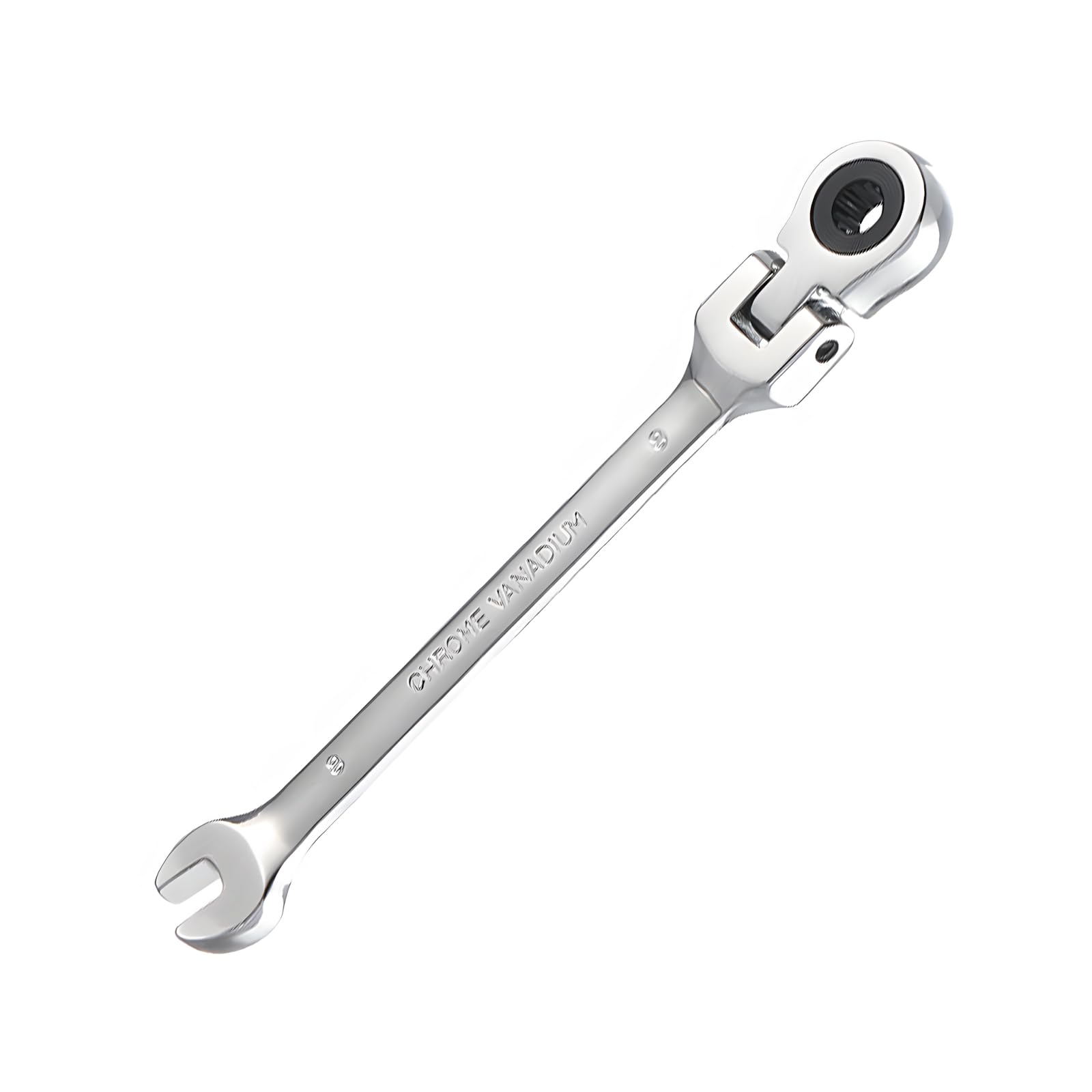 Foyscr Silver Combination Ratchet Spanner, Crv Forged 8Mm Wrench
