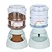 Geggur Distributori Automatici di Cibo Aqua per Gatti e Cani Pet Feeder Automatico 3.75L, Prodotti per Animali Domestici