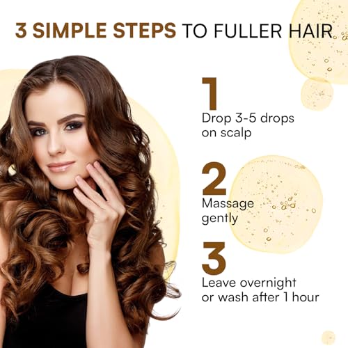 Image of Hair Pro+ Booster Oil Pack of 2 (100ml) - Rosemary 6% + Batana 20% + Biotin 1% | 100% Natural Hair Growth Oil for Hair Fall Control, Scalp Treatment & Hair Thickening | For Men & Women