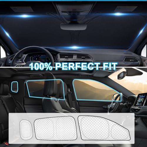 Image of KMF Windshield Sun Shade with Side Rear for Jeep Compass 2017-2026