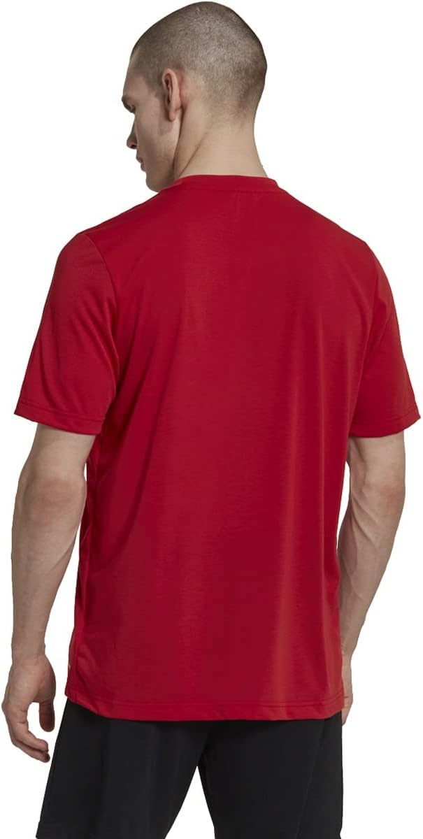 adidas Men's Entrada 22 Poly Tee (as1, Alpha, s, Regular, Regular, Team Power Red, Small) - Image 3