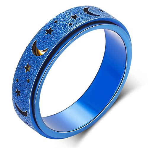 OreilleStar Anxiety Ring for Women, Rotating Ring, Anti-Stress To...