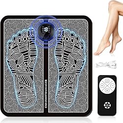 【𝐈𝐧𝐧𝐨𝐯𝐚𝐭𝐢𝐯𝐞 𝐓𝐞𝐜𝐡𝐧𝐨𝐥𝐨𝐠𝐲 𝐟𝐨𝐫 𝐘𝐨𝐮𝐫 𝐖𝐞𝐥𝐥𝐧𝐞𝐬𝐬】The foot massager adopts EMS technology and can provide different treatment methods and strength for massaging the soles, ankles, Achilles tendons, and calf muscles of your feet.Use low-frequency pulse to stim...