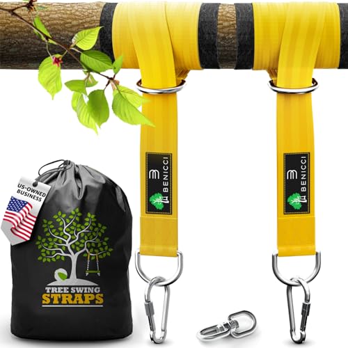 Safe Tree Swing Hanging Kit (Set of 2) - 10ft Long...