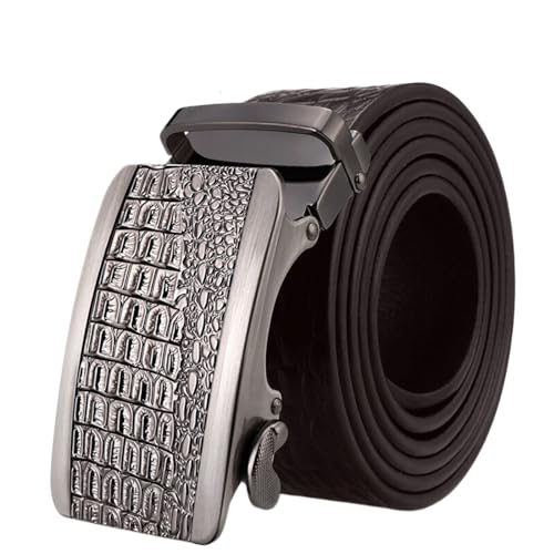 Ceinture habillée homme en cuir crocodile idéale pour vos réunions d'affaires