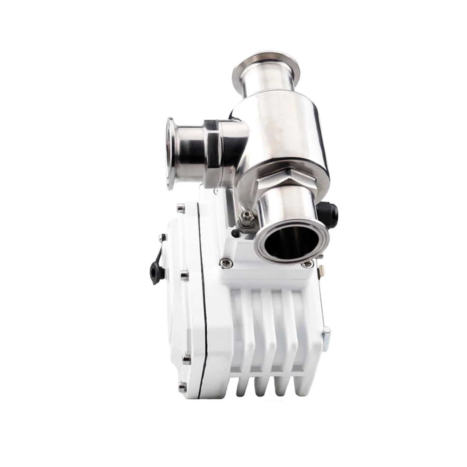 Wqgqpxob L Type-220Vac 63Mm 3 Way Motorized Ball Q911f-16P Tri Clamp Ferrule Type Electric(L Type-220Vac)