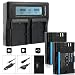 Produktbild Blumax 2X Akku LP-E6 1700mAh + Doppelladegerät LP-E6 Dual Charger | passend zu Canon EOS 70D EOS 60Da EOS 60D EOS 5D Mark II III 2 3 EOS 60D EOS 7D || 2 Akkus gleichzeitig Laden