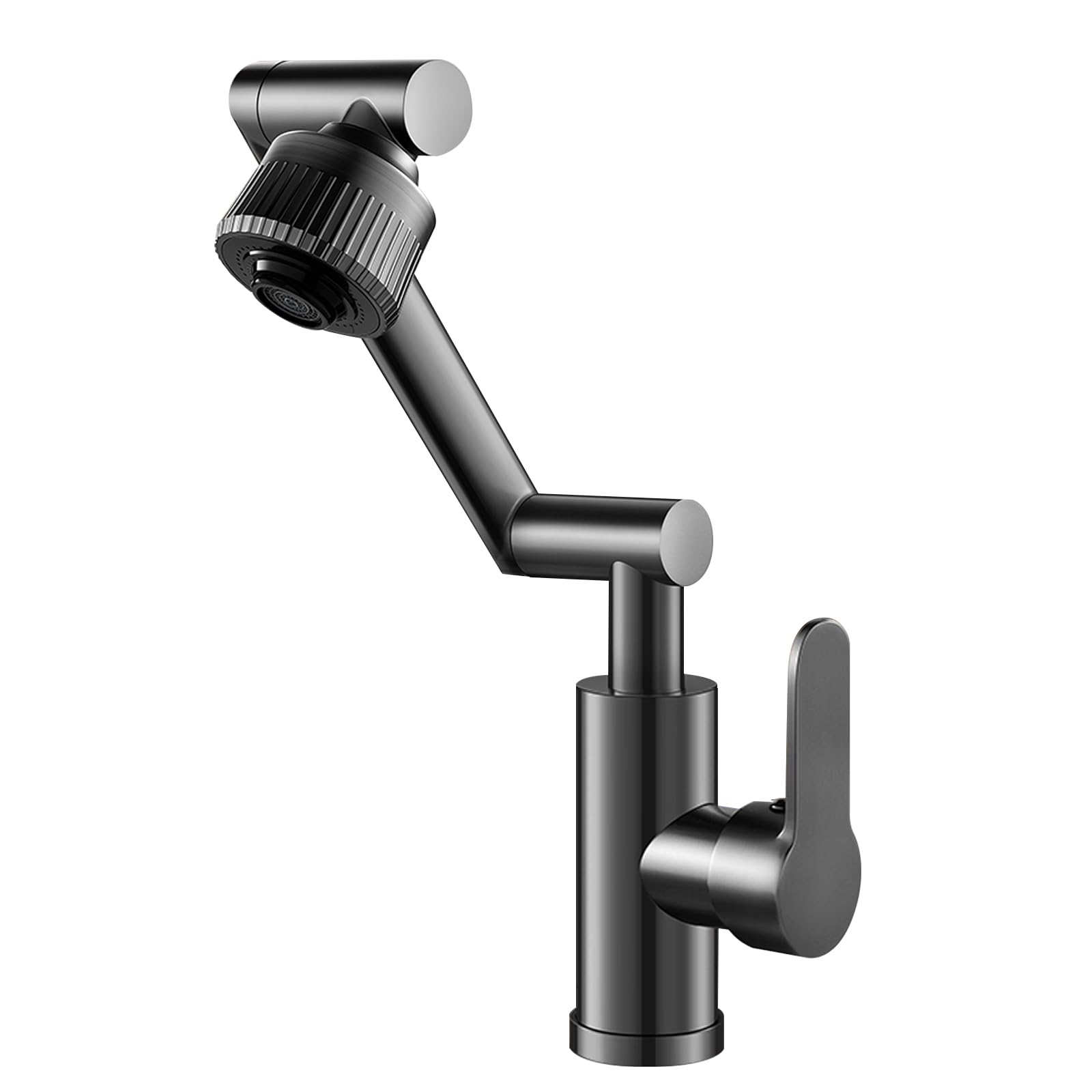 Robinet cuisine gris design moderne mitigeur pliable haut de gamme