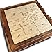 Puzzle Gift Ideas for Adults - Order 21 Perfect Square Dissection - Handmade Wooden Math Brain Teaser Puzzle by Creative Crafthouse