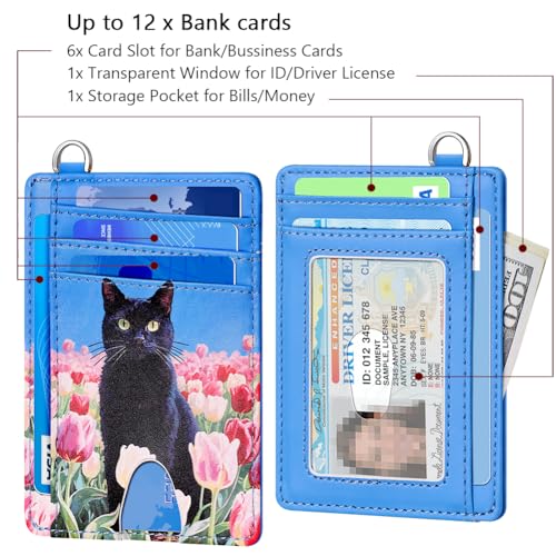 Image of FurArt Slim Minimalist Wallet RFID Credit Card Holder for Men | slim minimalist compact rfid id window thin