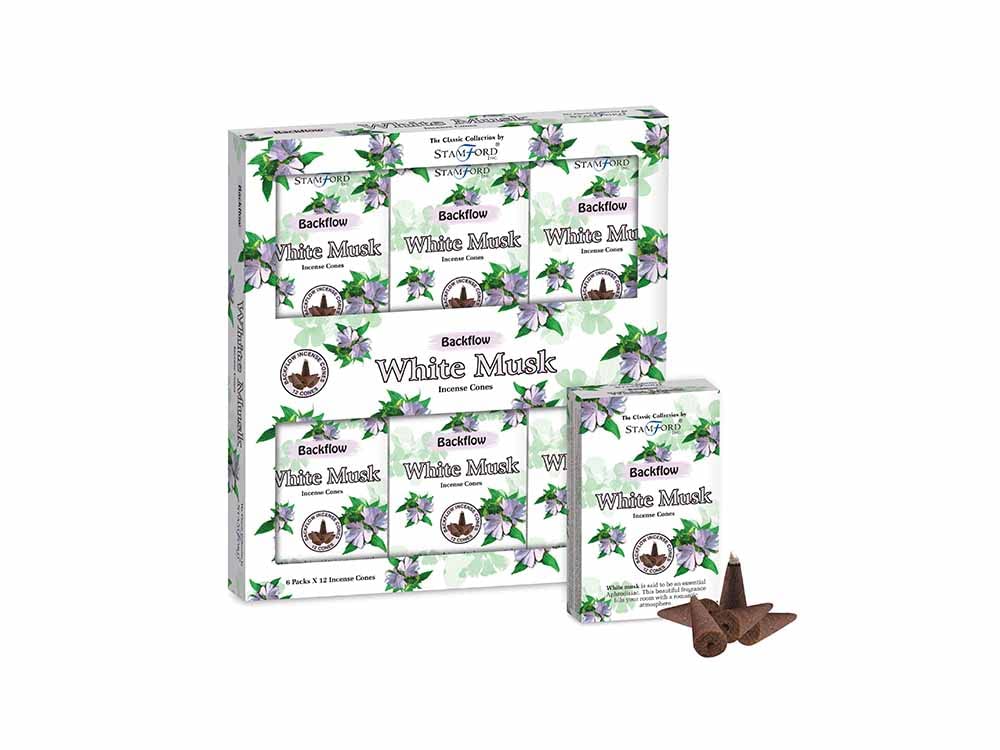 Cleopatra Backflow Cones White Musk