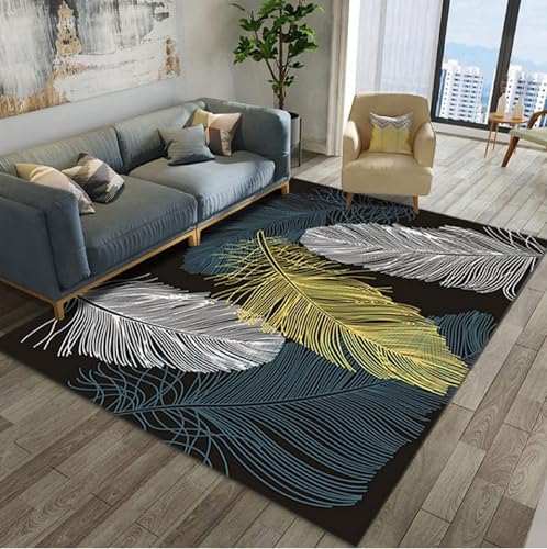 {Alfombras Dormitorio Juvenil Plumas Alfombras Dormitorio Decoracion Hogar Alfombras Alfombra De Dormitorio De Sala De Estar Impresa En 3D Alfombra Dormitorio Juvenil - Plumas De Aves...