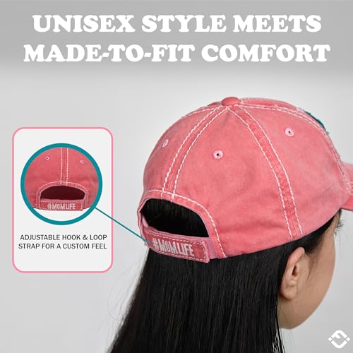 Image of Funky Junque Womens Baseball Cap Distressed Vintage Unconstructed Embroidered Dad Hat