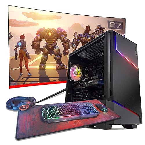 Pack Gaming Neo Lite | Intel Core i5 12400F / 16GB RAM / 1TB SSD M.2 / RTX4060 Ti 8GB / 27' Curvo + Kit Gaming/Windows 11 Pro
