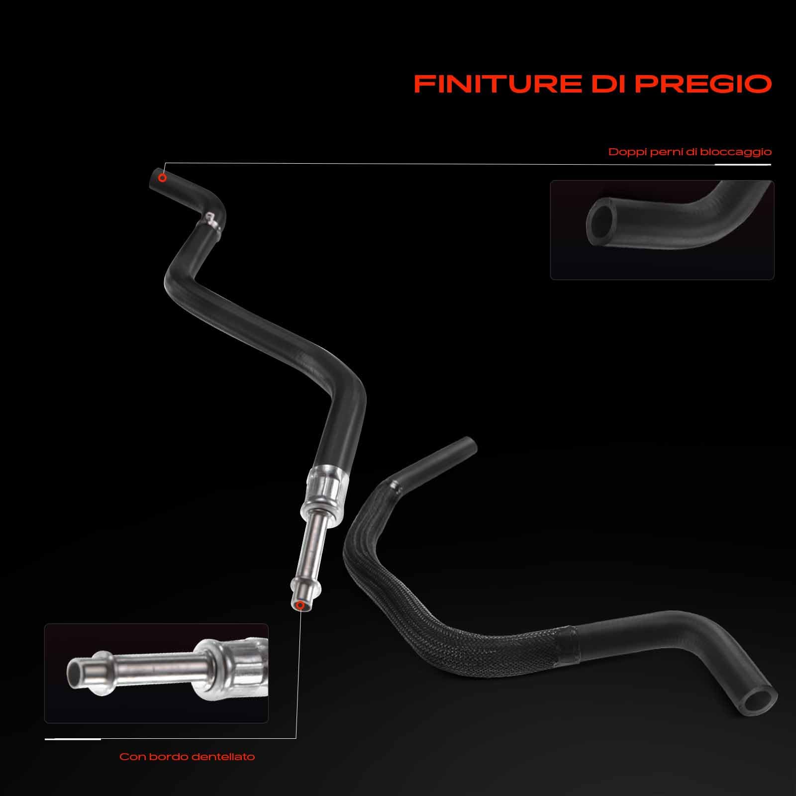 Frankberg 3x Servosterzo Tubo flessibile Compatibile con Serie 5 E39 520i 523i 525i 528i 530i Serie 5 Touring E39 520i 523i 525i 528i 530i Serie 7 E38 728i iL Replace# 32411093130