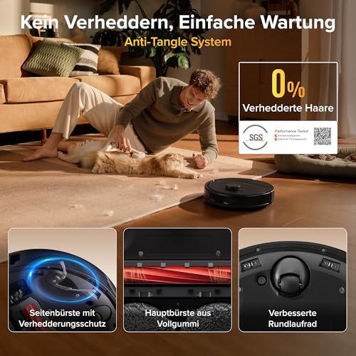 roborock Qrevo S Pro Saugroboter mit Wischfunktion, 18.500 Pa Saugkraft – Ansicht 4