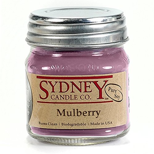 Sydney Candle Co. Spring Candles | Soy Mason Jar Candle | Spring Scented Candles for Home | Mulberry | Candle (7.5 oz)