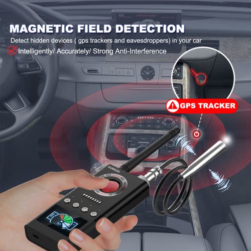 Gumozu Hidden Devices Detector, Pro Hidden Camera Detectors With Ai Auto Scan, Magnetic Gps Tracker/Bug Detectors Anti-Spy Detector, Listening Device Detector, Infrared Camera Finder, Led Display #TOP4