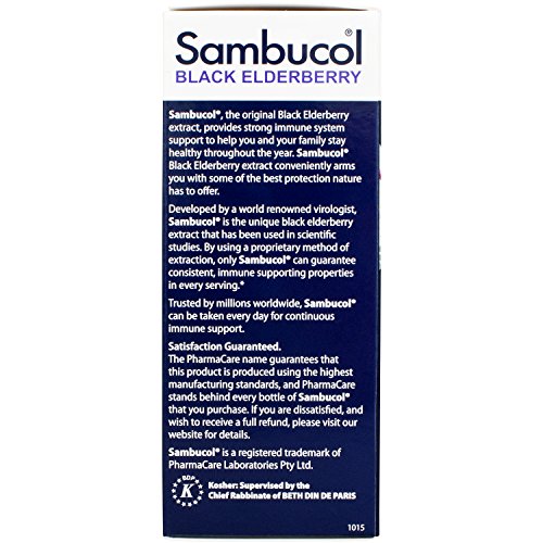 image for Sambucol Black Elderberry Original Formula, 4 Fluid Ounce Bottle, High