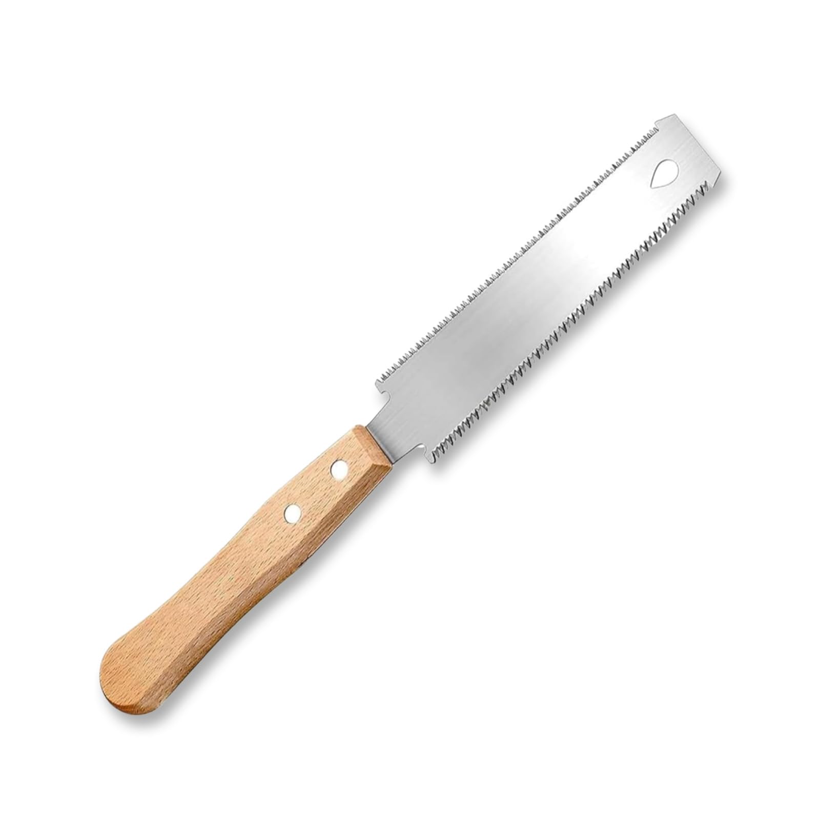 Xiciki Japanese Pull Saw Hand Saw, Fret Saw 14/17 TPI, Flush Cut 15cm Fine Tooth Double Edge Saw